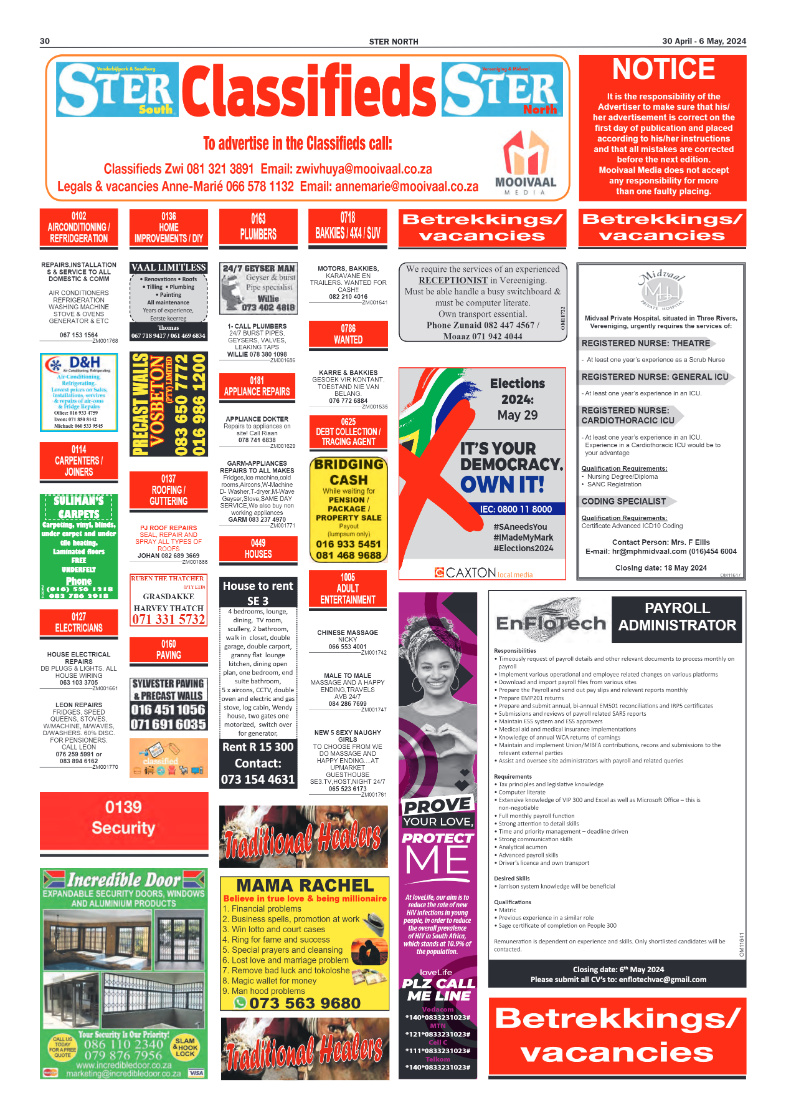 STER NORTH 30 April – 6 May, 2024 page 30