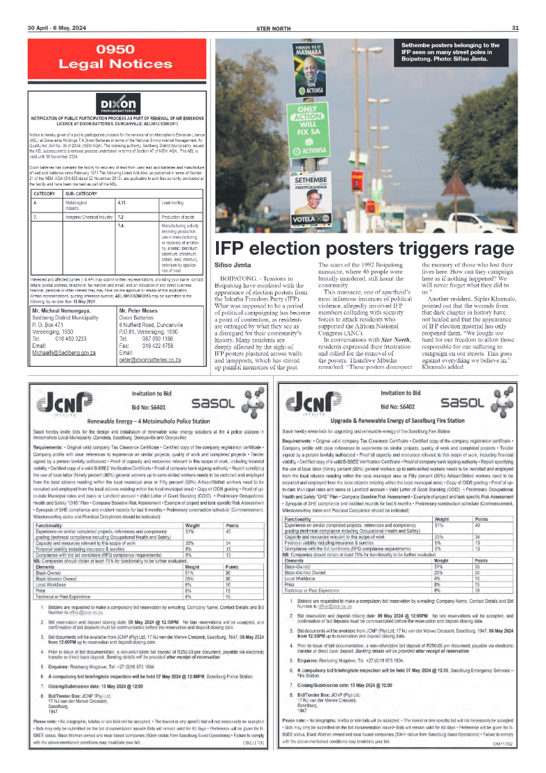 STER NORTH 30 April – 6 May, 2024 page 31