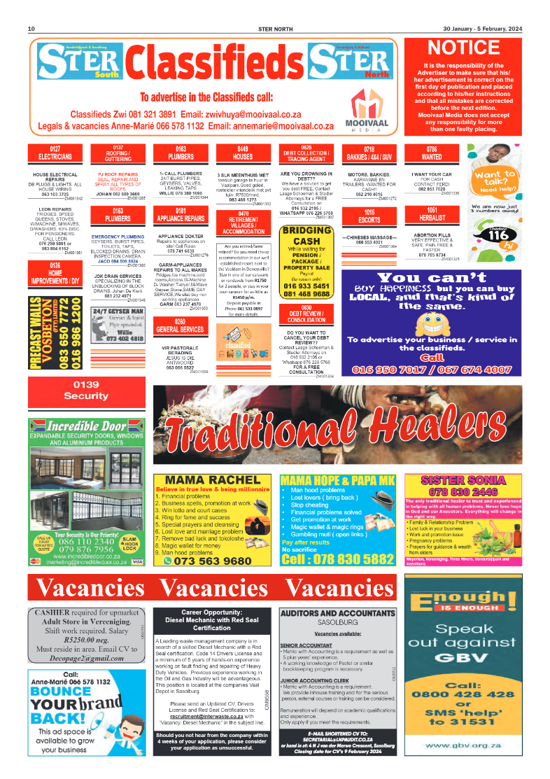 STER NORTH 30 January – 5 February, 2024 page 10