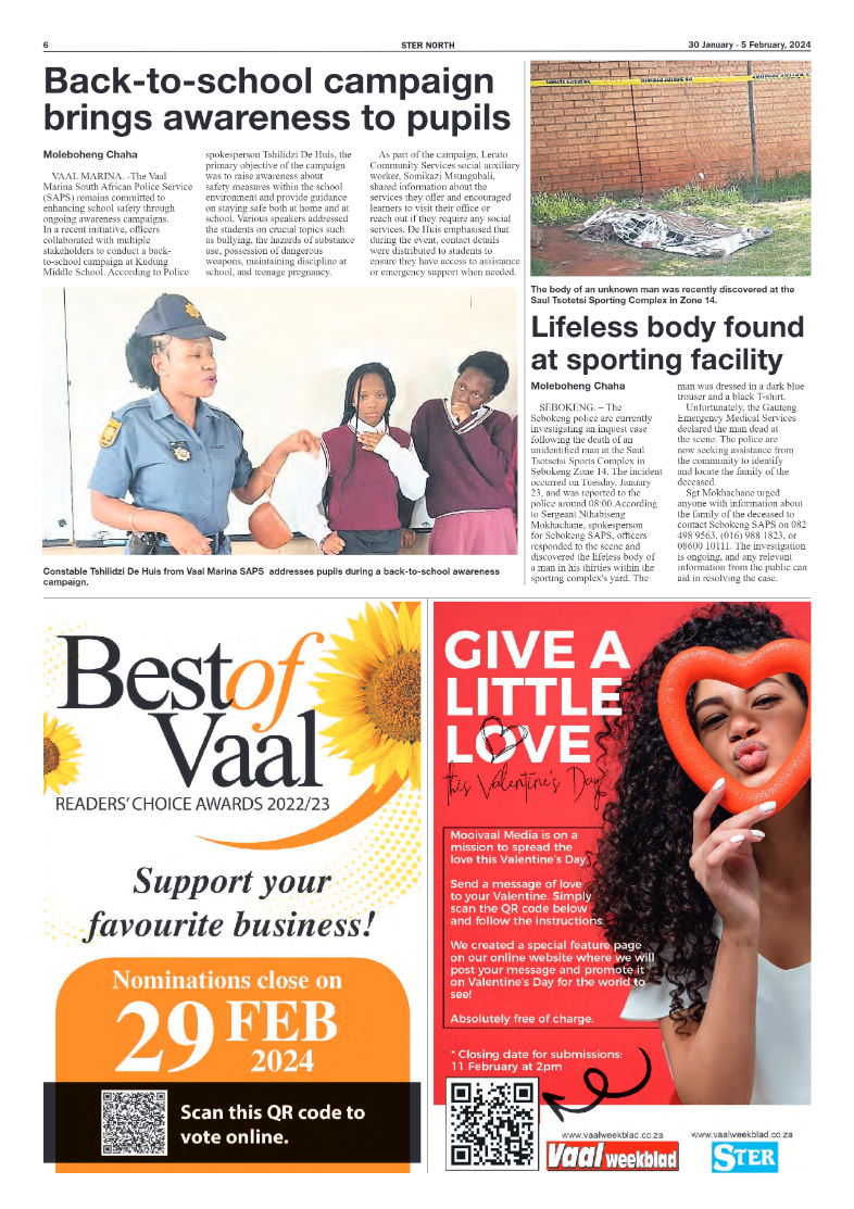 STER NORTH 30 January – 5 February, 2024 page 6
