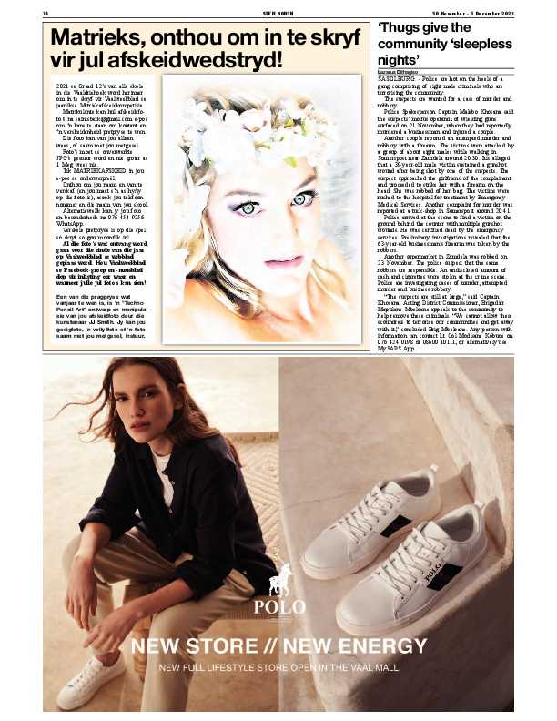 STER NORTH 30 November – 3 December 2021 page 14
