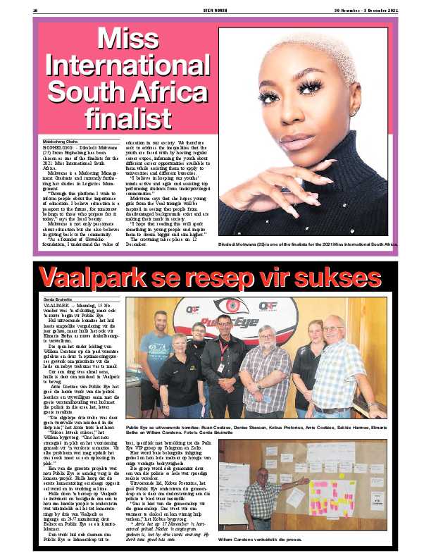 STER NORTH 30 November – 3 December 2021 page 15