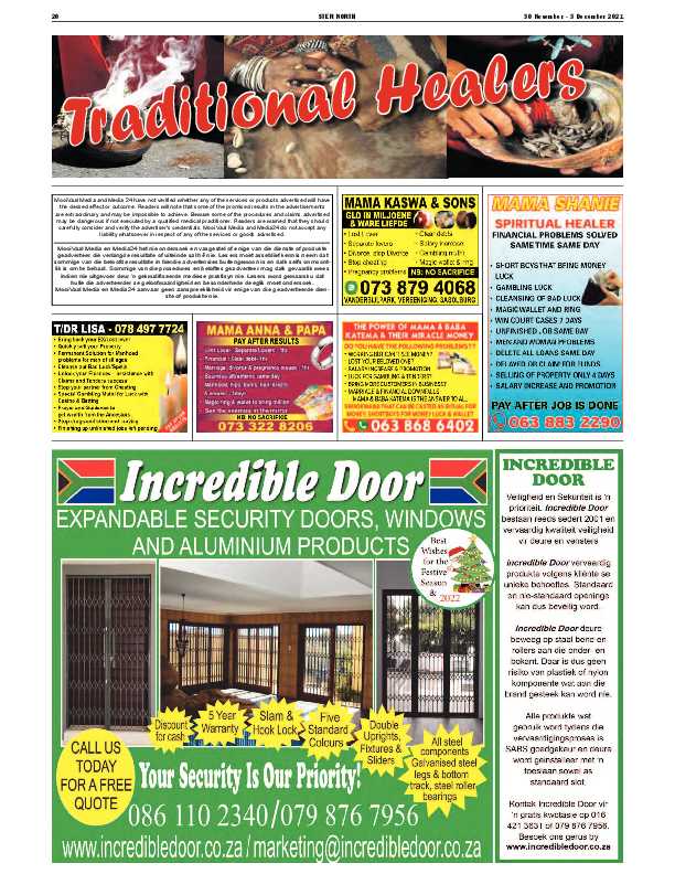 STER NORTH 30 November – 3 December 2021 page 20