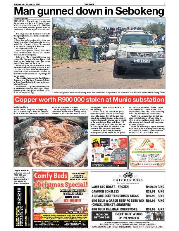 STER NORTH 30 November – 3 December 2021 page 3