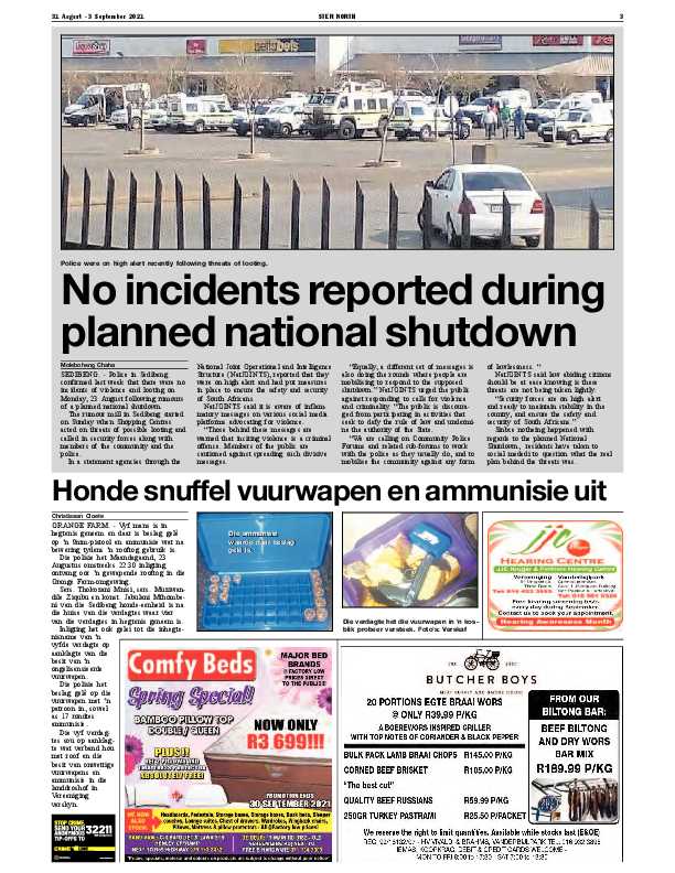 STER NORTH 31 August – 3 September 2021 page 3