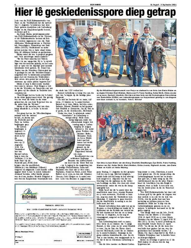 STER NORTH 31 August – 3 September 2021 page 4