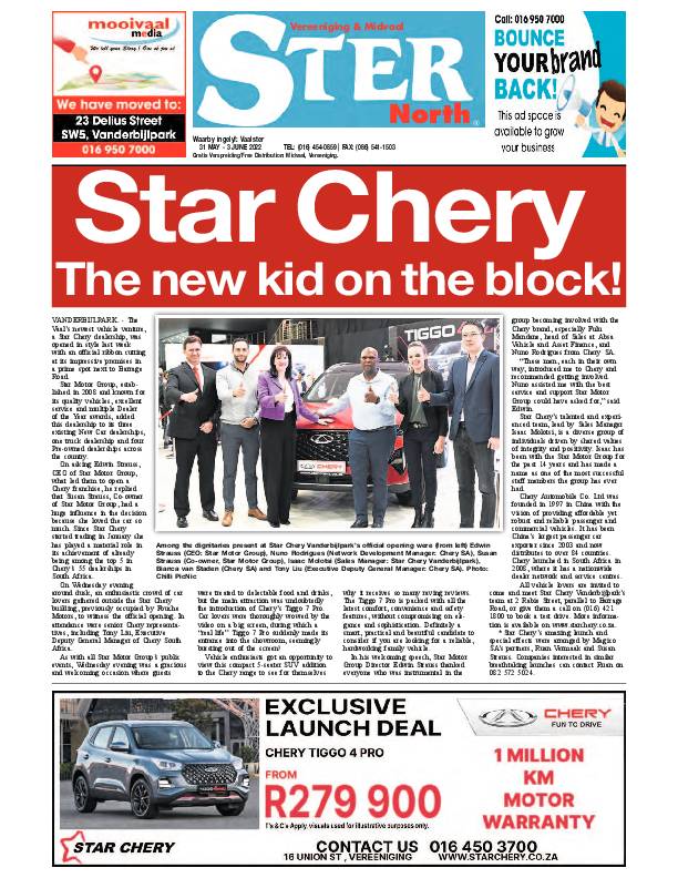 STER NORTH 31 May – 3 June 2022 page 1