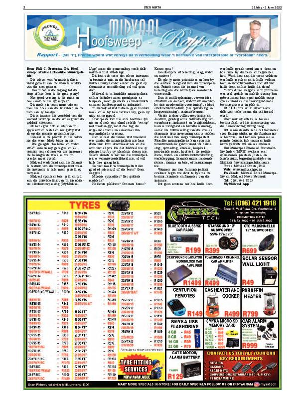 STER NORTH 31 May – 3 June 2022 page 2