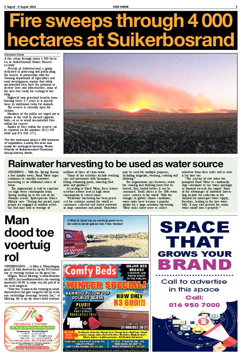 STER NORTH 3 August – 6 August 2021 page 3