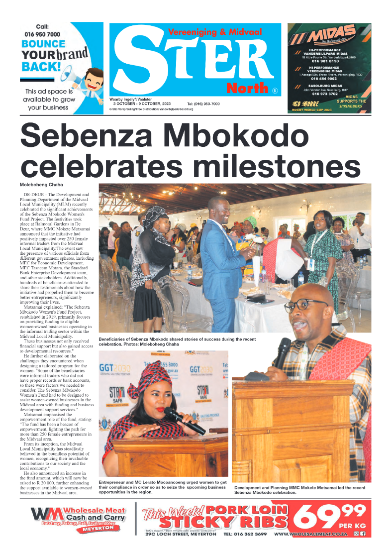 STER NORTH 3 October – 9 October, 2023 page 1