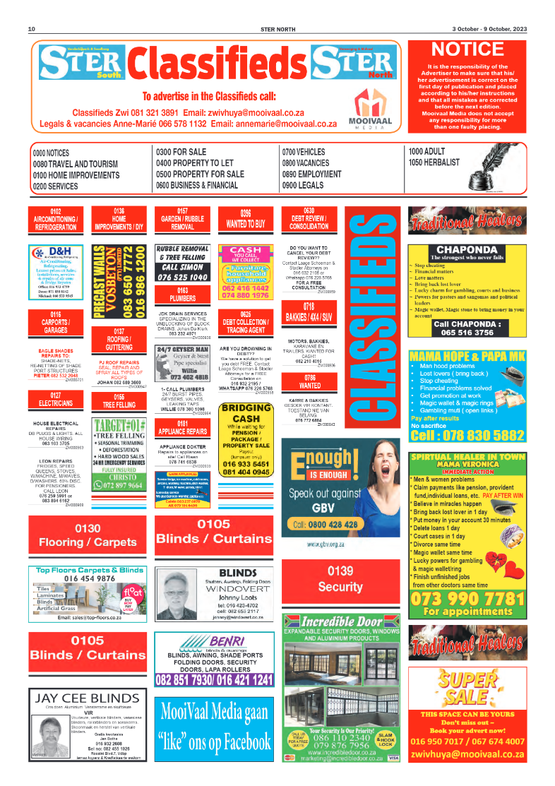 STER NORTH 3 October – 9 October, 2023 page 10