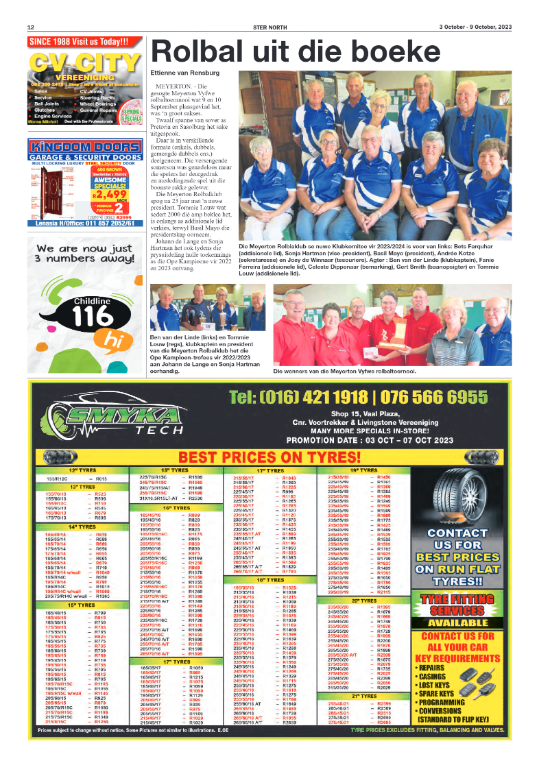STER NORTH 3 October – 9 October, 2023 page 12