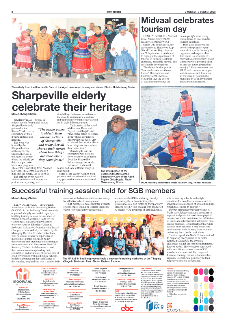 STER NORTH 3 October – 9 October, 2023 page 2