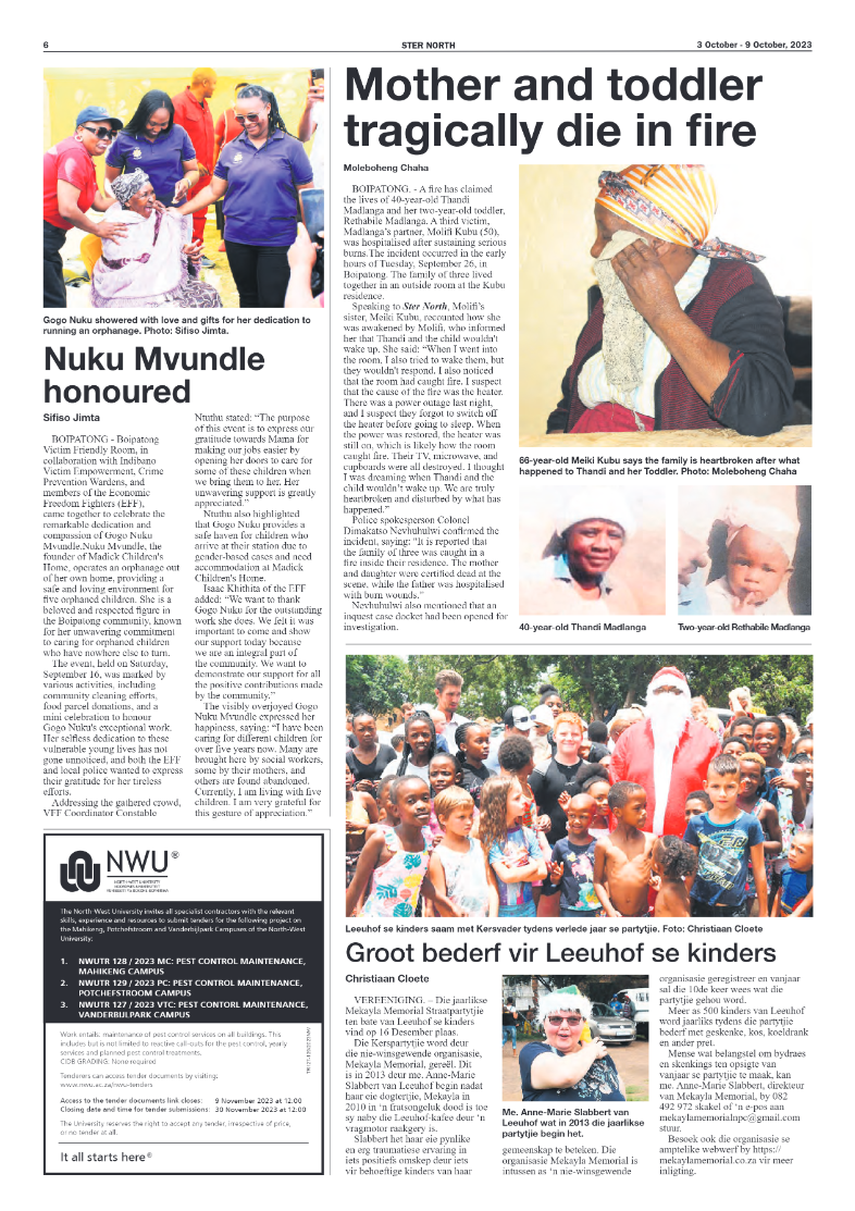 STER NORTH 3 October – 9 October, 2023 page 6