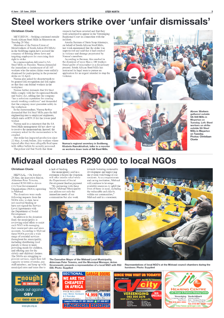STER NORTH 4 June – 10 June, 2024 page 3