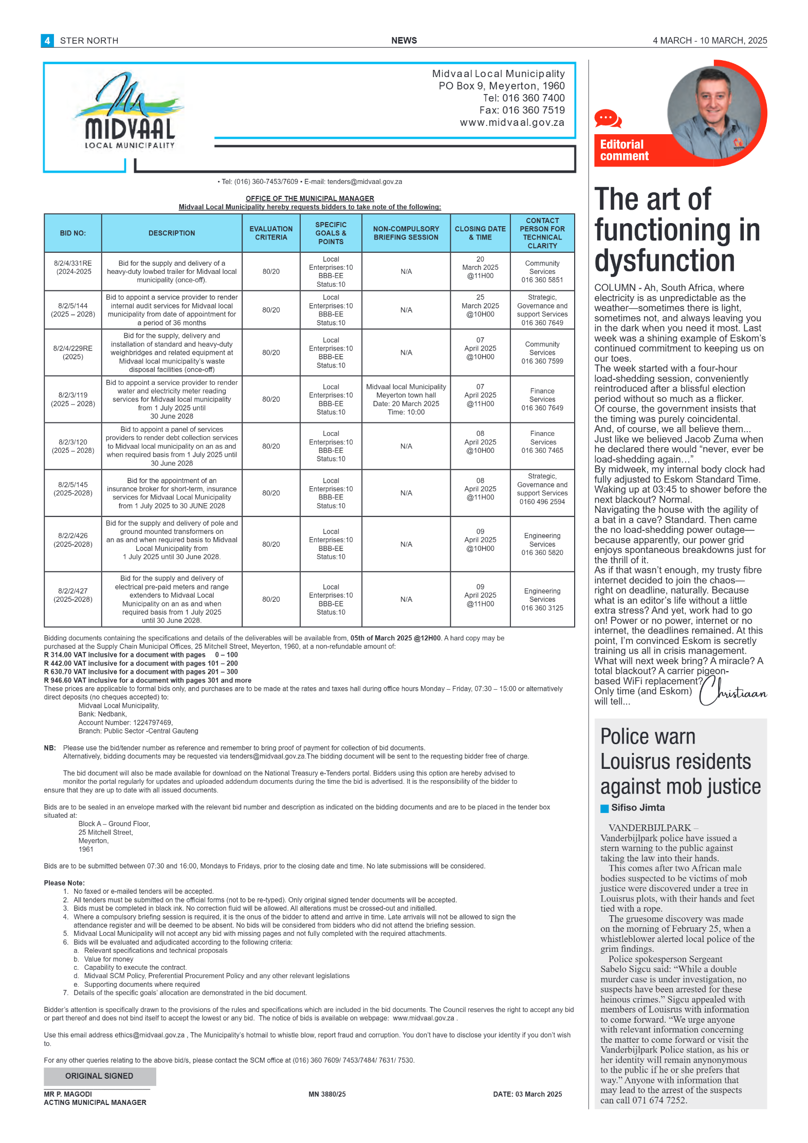 STER NORTH 4 MARCH – 10 MARCH, 2025 page 4