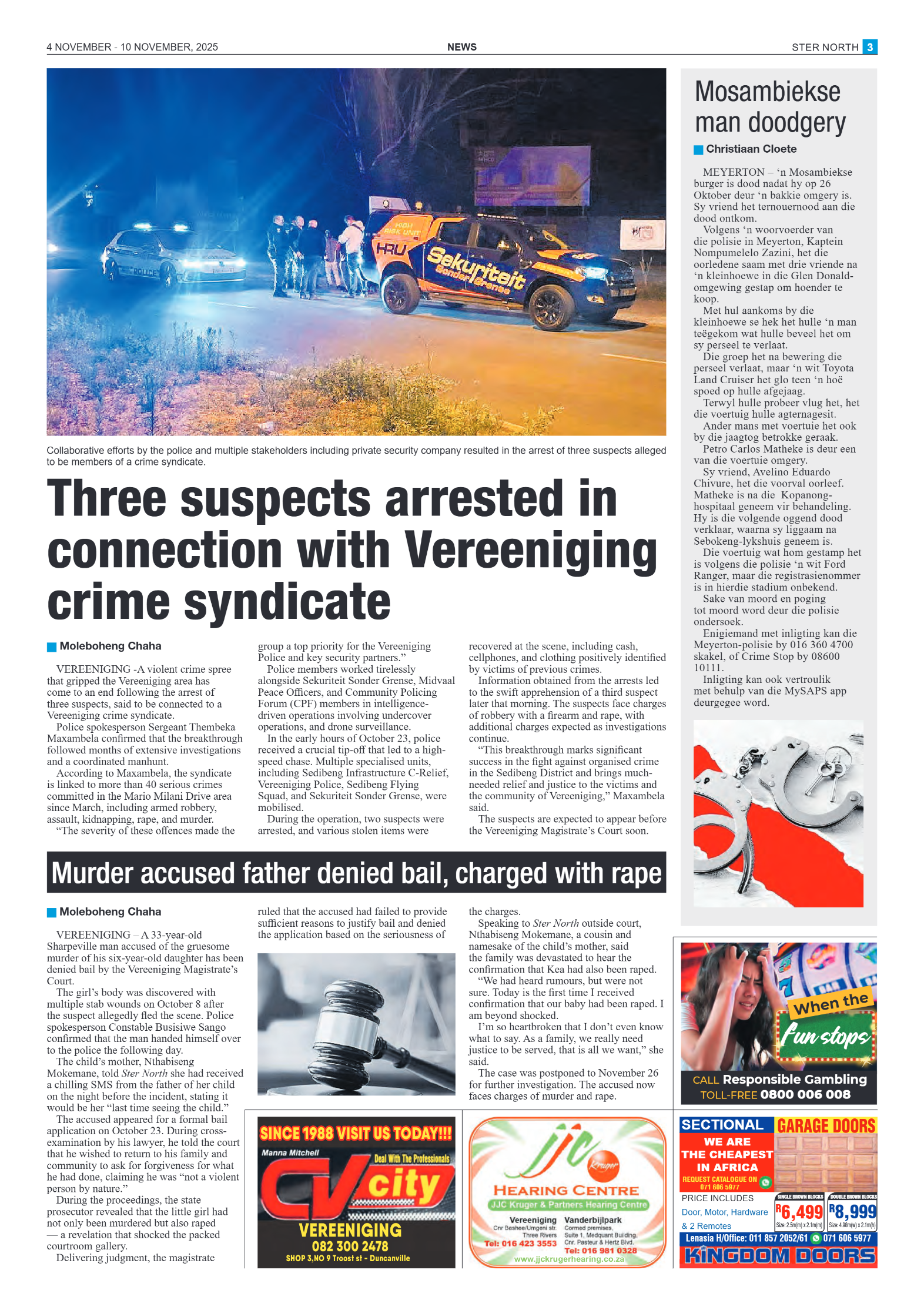 STER NORTH 4 NOVEMBER – 10 NOVEMBER, 2025 page 3