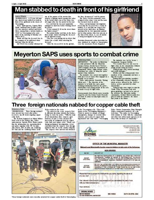 STER NORTH 5 April – 8 April 2022 page 5