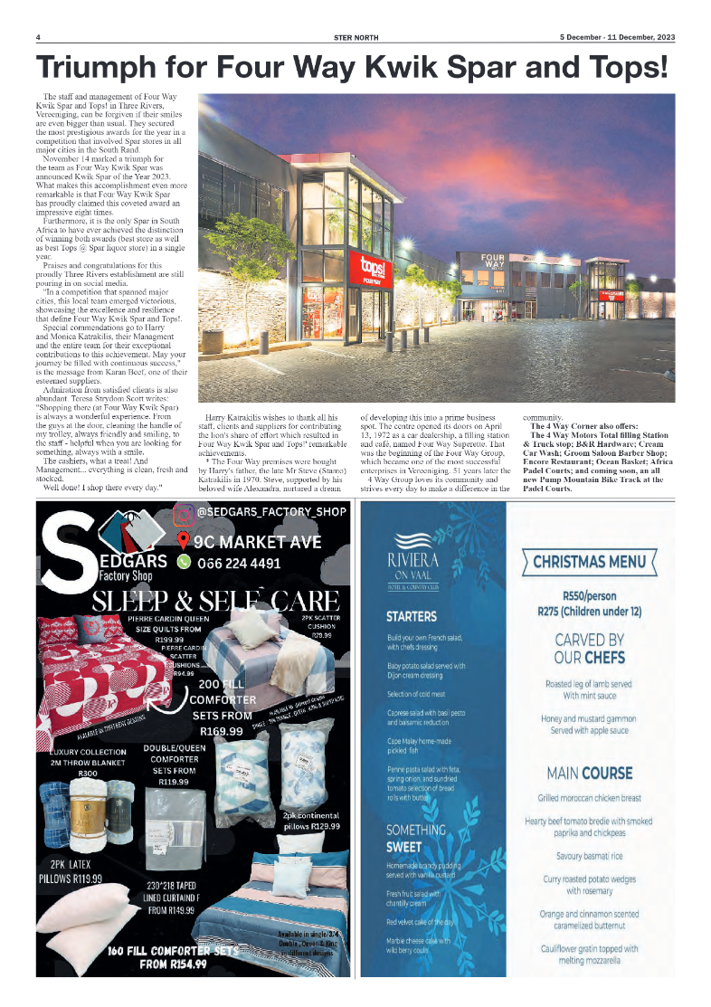 STER NORTH 5 December – 11 December, 2023 page 4