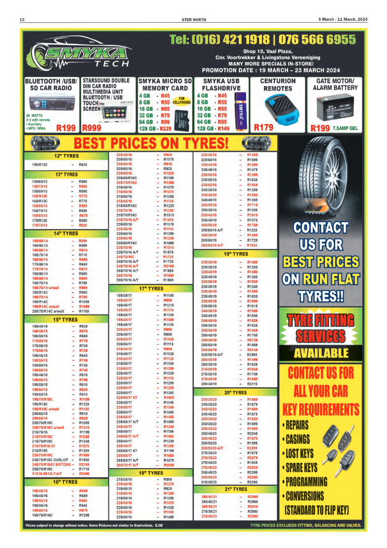 STER NORTH 19 March – 25 March, 2024 page 12