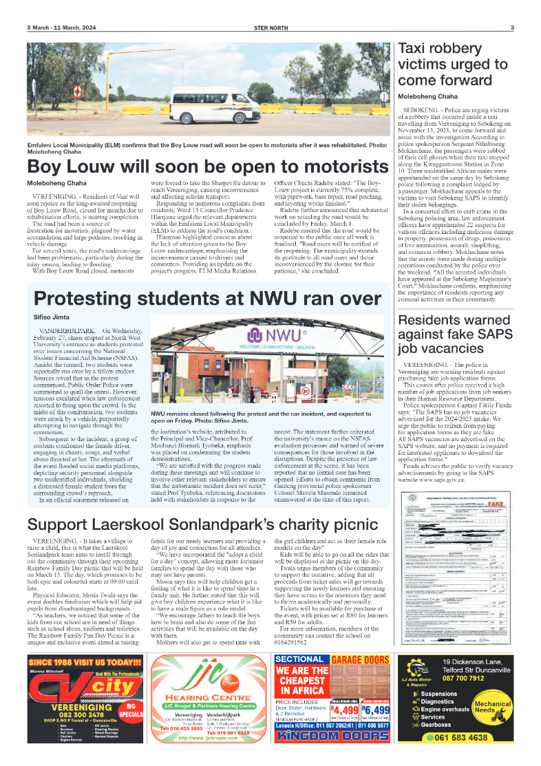 STER NORTH 5 March – 11 March, 2024 page 3