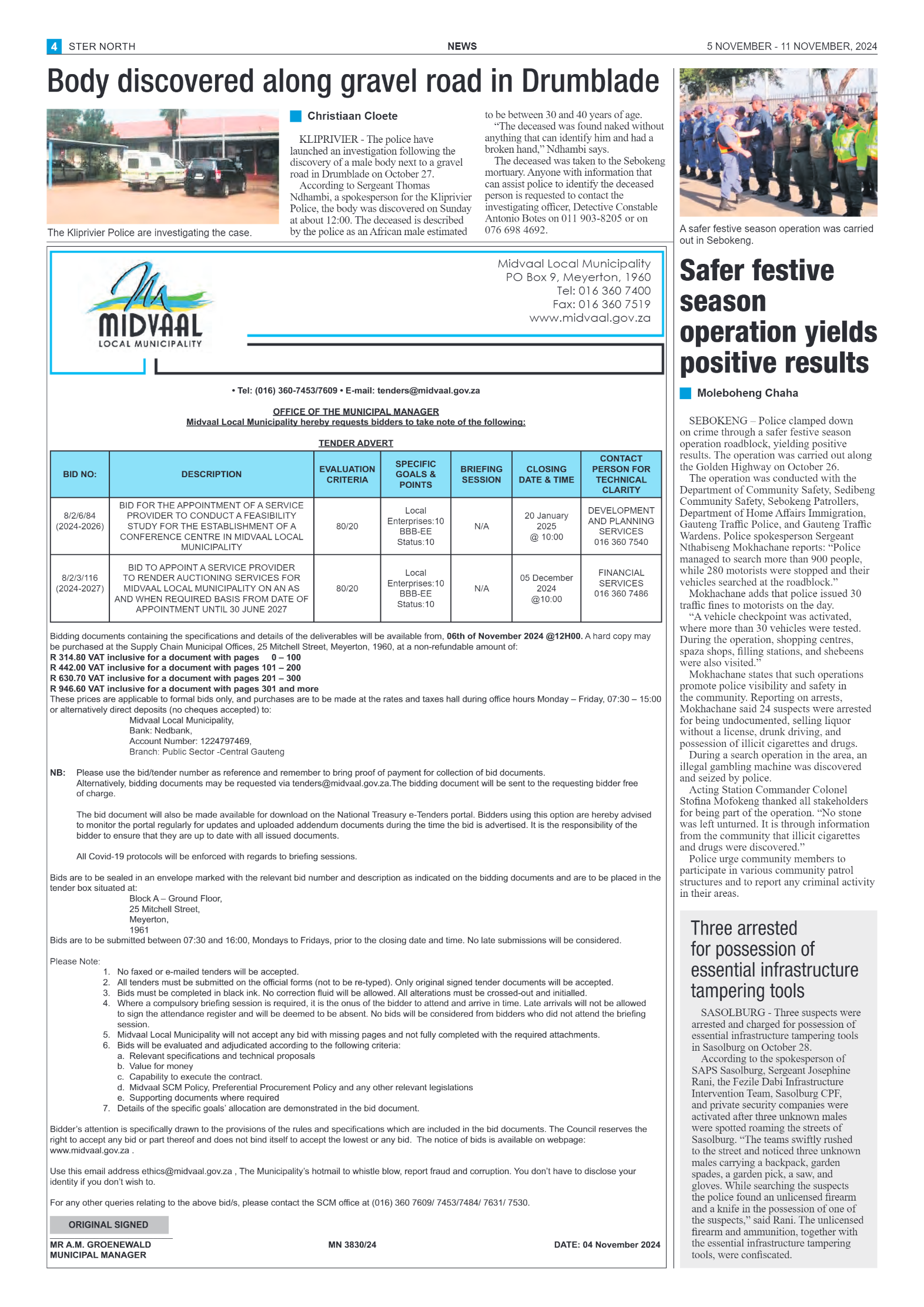 STER NORTH 5 NOVEMBER – 11 NOVEMBER, 2024 page 4