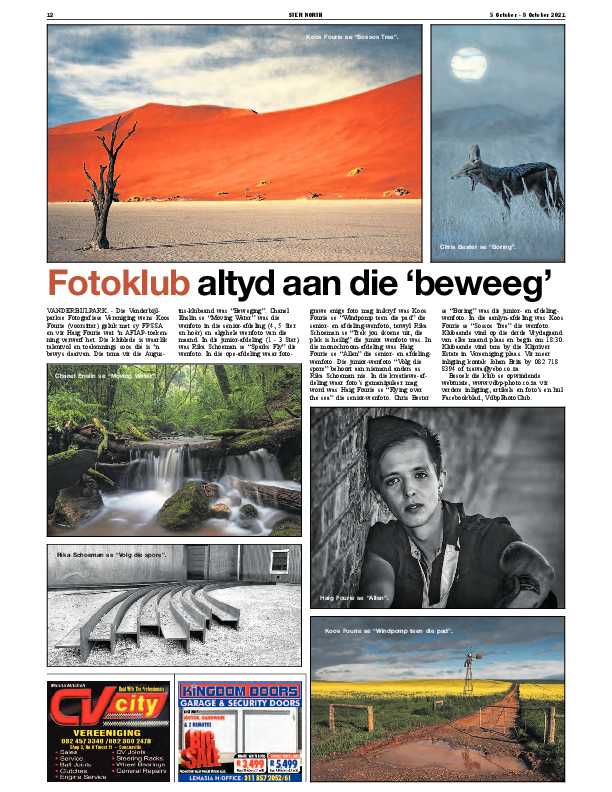 STER NORTH 5 October – 8 October 2021 page 12