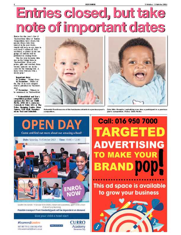 STER NORTH 5 October – 8 October 2021 page 4