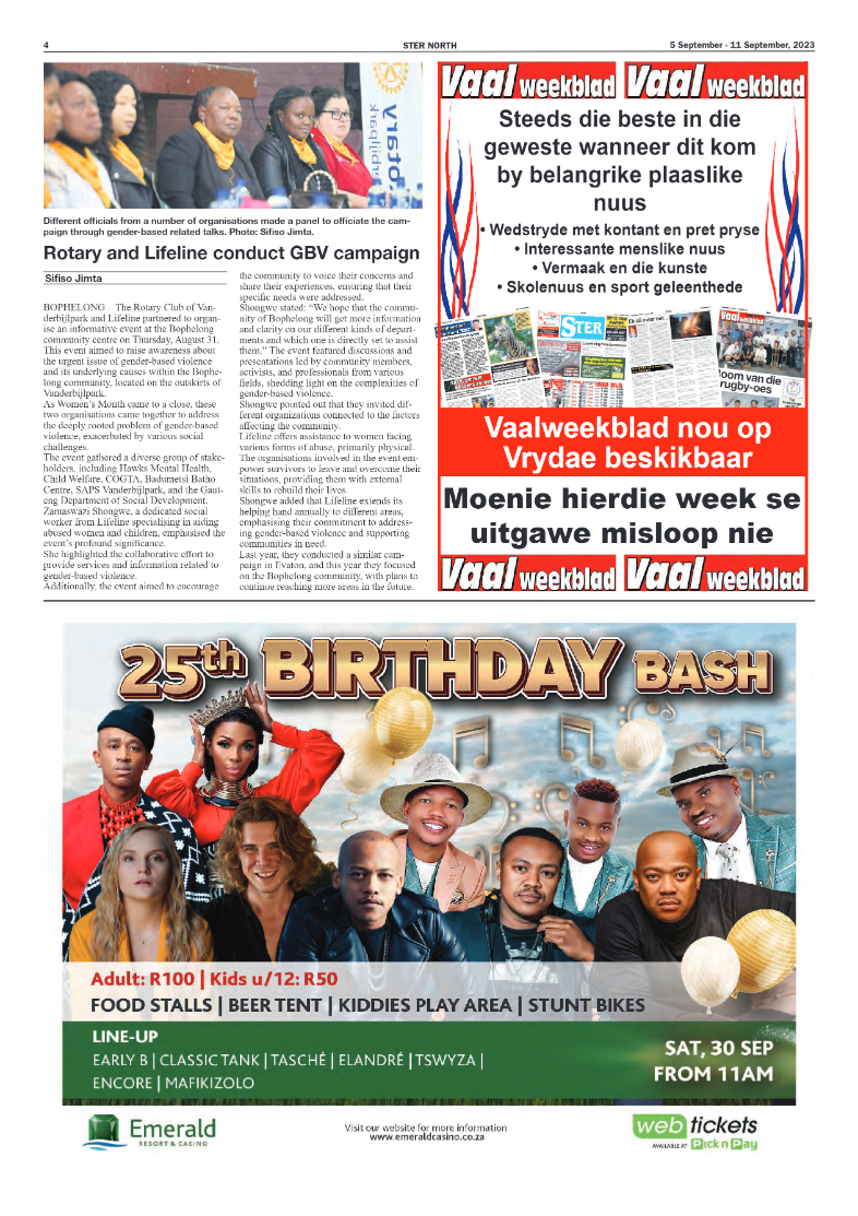 STER NORTH 5 September – 11 September, 2023 page 4