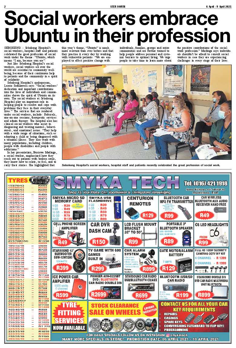 STER NORTH 6 April – 9 April 2021 page 2