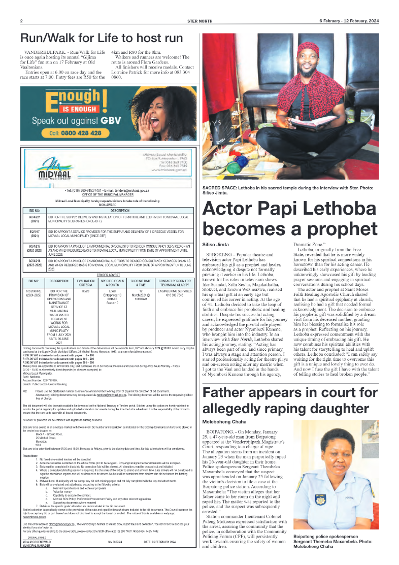 STER NORTH 6 February – 12 February, 2024 page 2