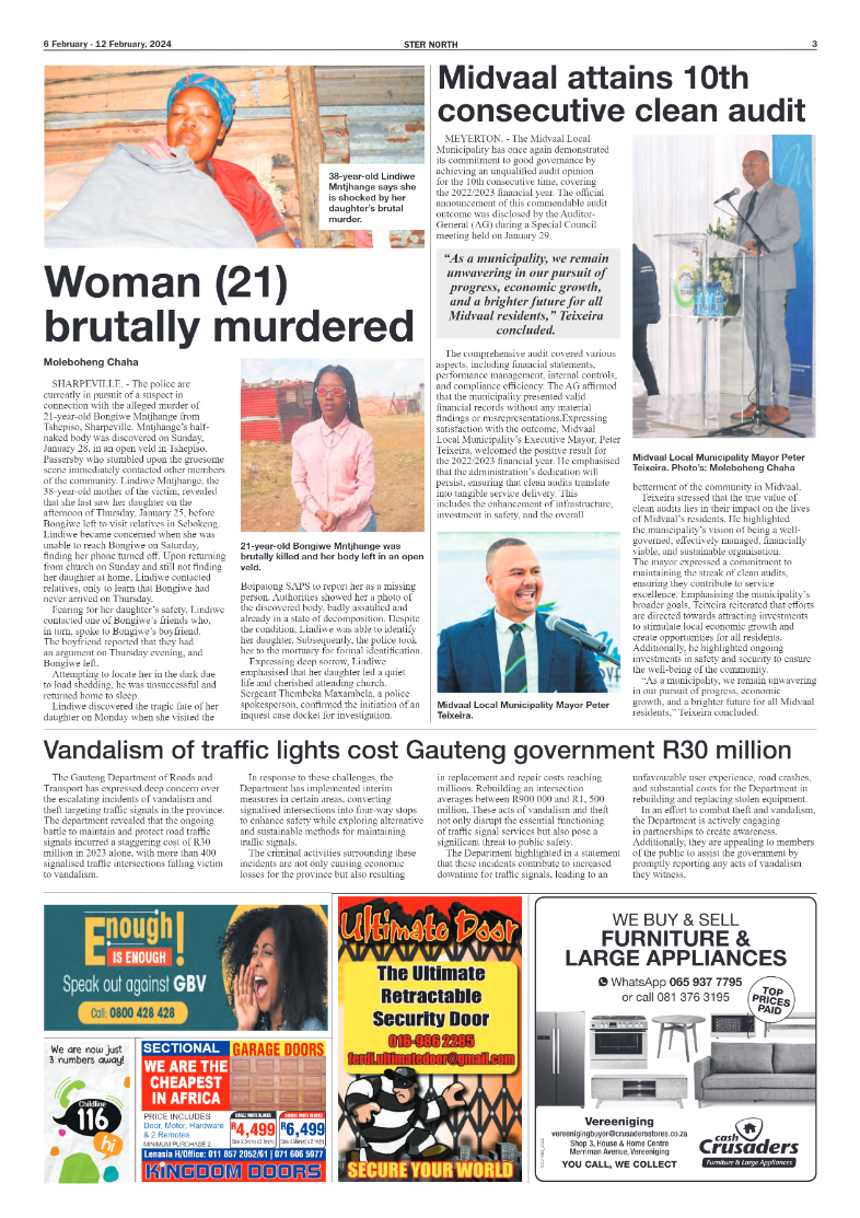 STER NORTH 6 February – 12 February, 2024 page 3