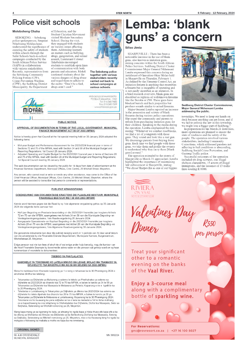 STER NORTH 6 February – 12 February, 2024 page 4