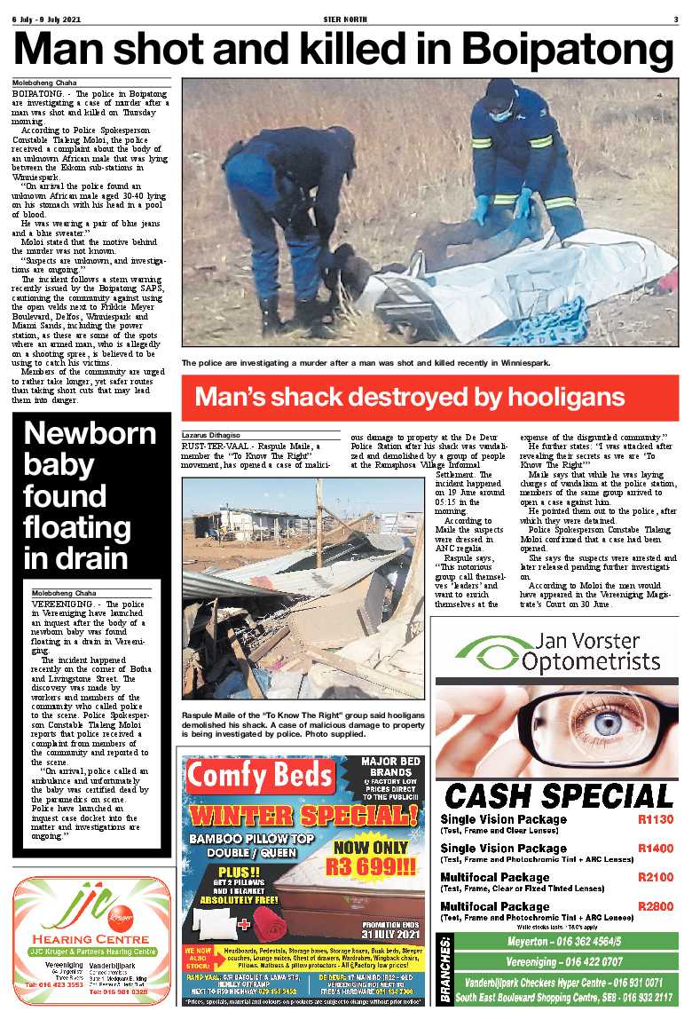 STER NORTH 6 July – 9 July 2021 page 3
