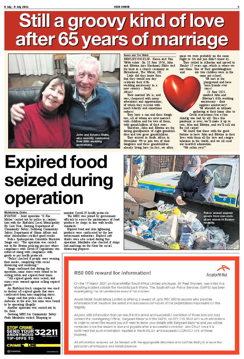 STER NORTH 6 July – 9 July 2021 page 5
