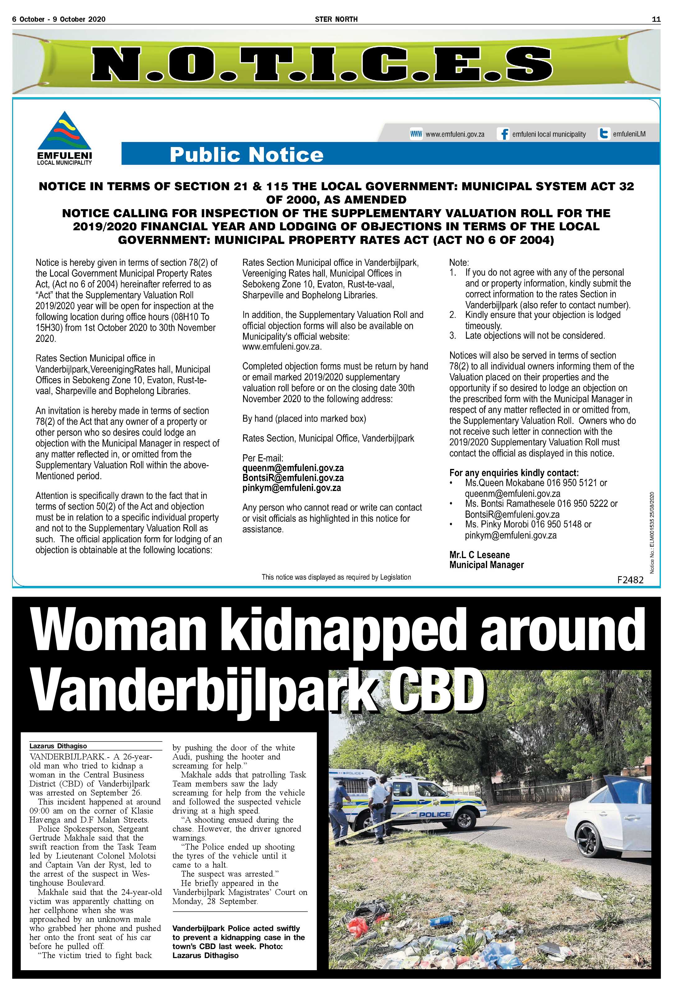 STER NORTH 6 October – 9 October 2020 page 11