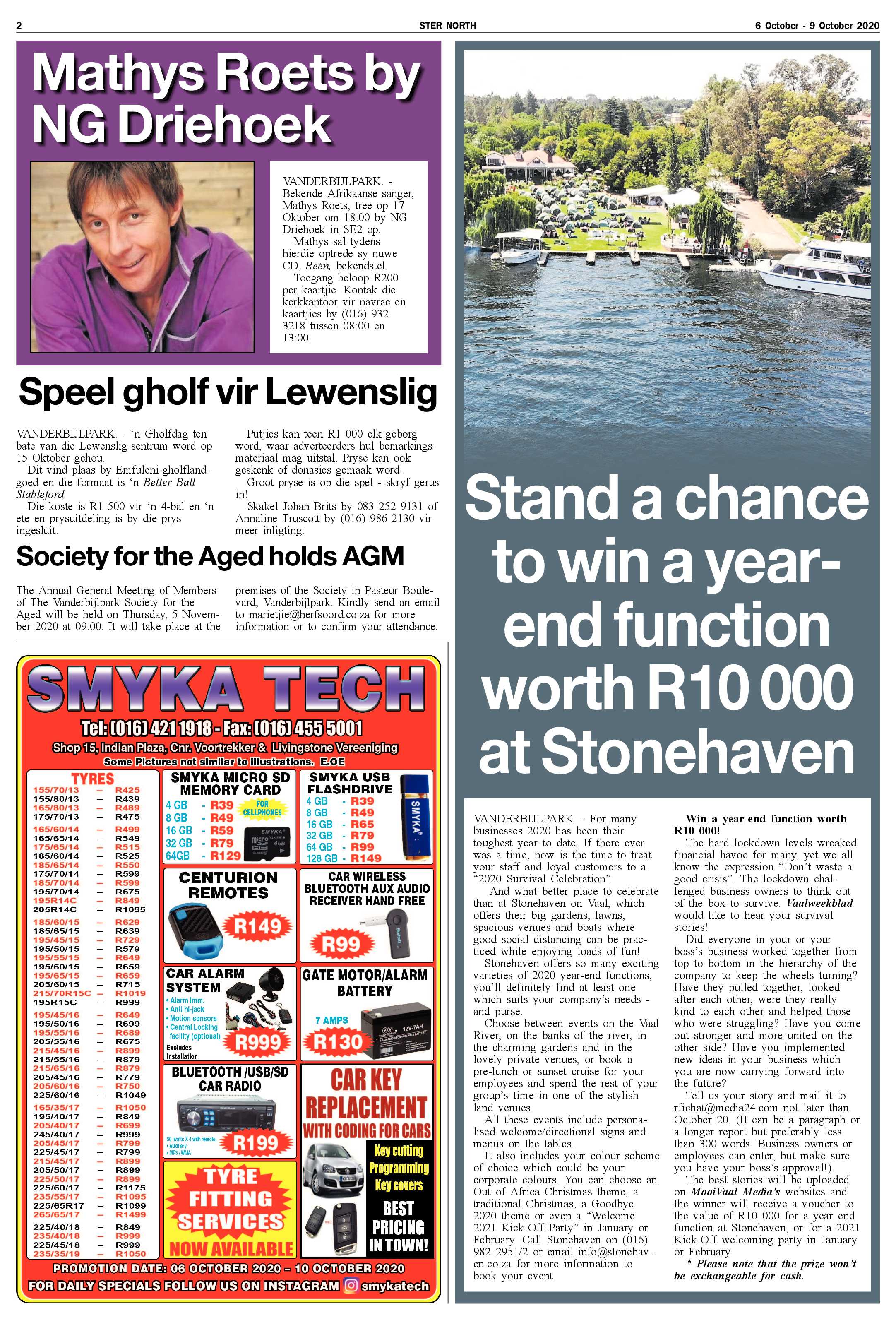 STER NORTH 6 October – 9 October 2020 page 2