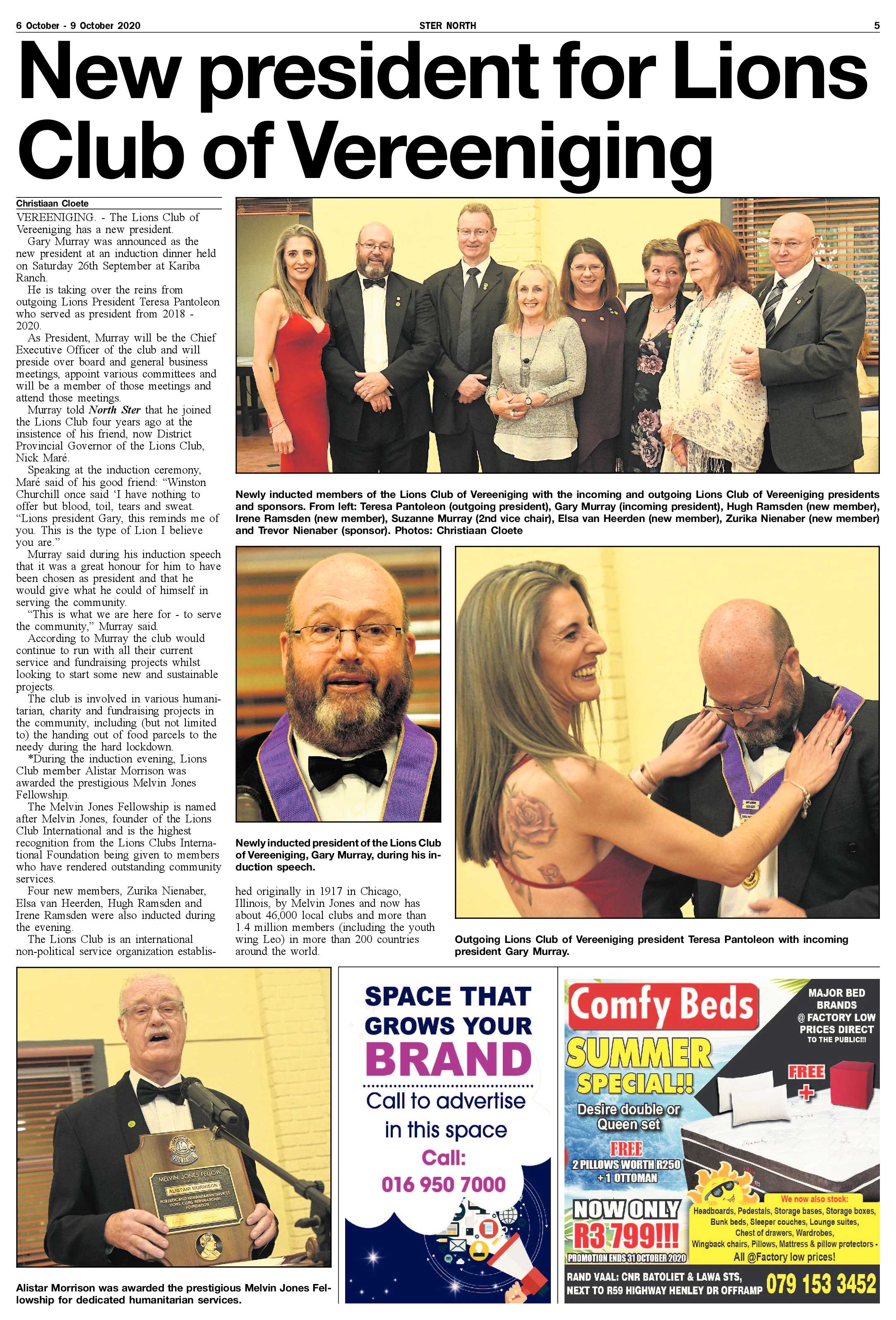STER NORTH 6 October – 9 October 2020 page 5