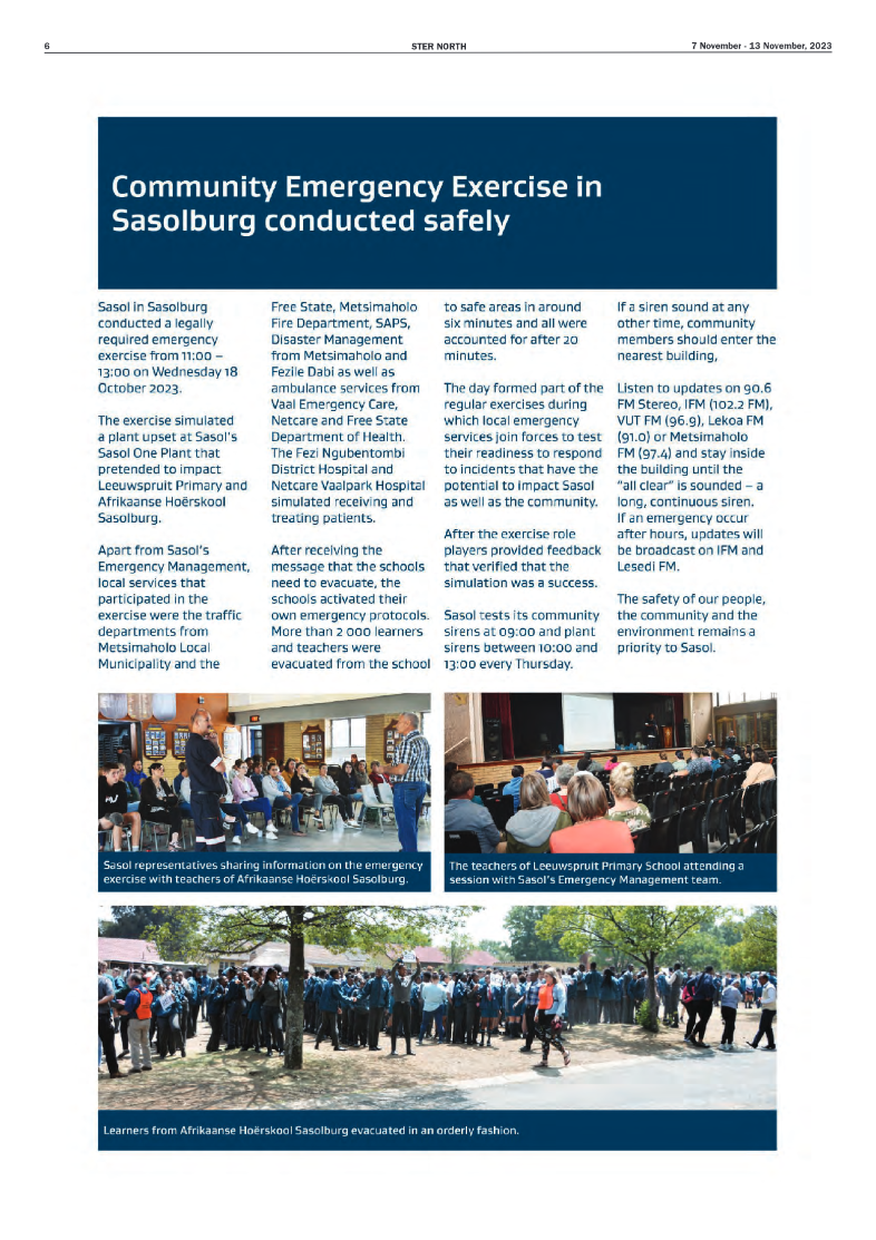 STER NORTH 7 November – 13 November, 2023 page 6