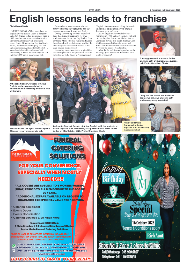 STER NORTH 7 November – 13 November, 2023 page 8