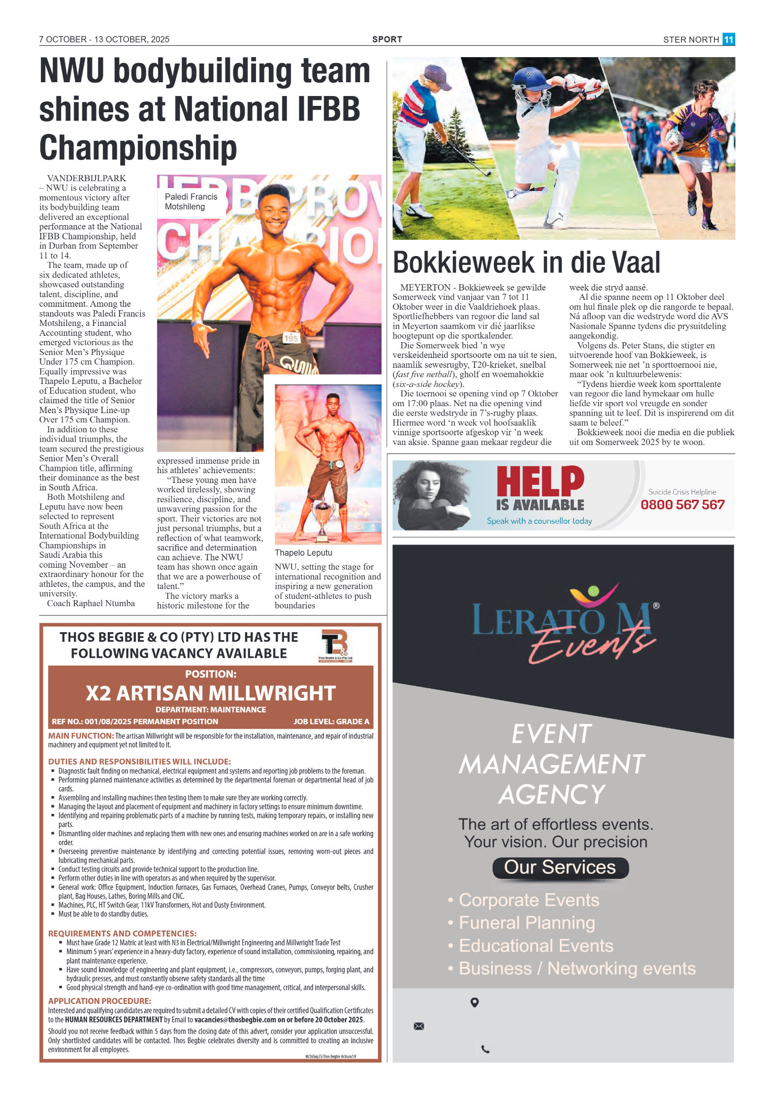 STER NORTH 7 OCTOBER – 13 OCTOBER, 2025 page 11