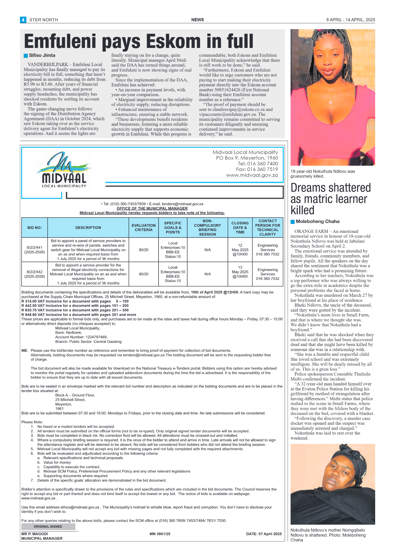 STER NORTH 8 APRIL – 14 APRIL, 2025 page 4