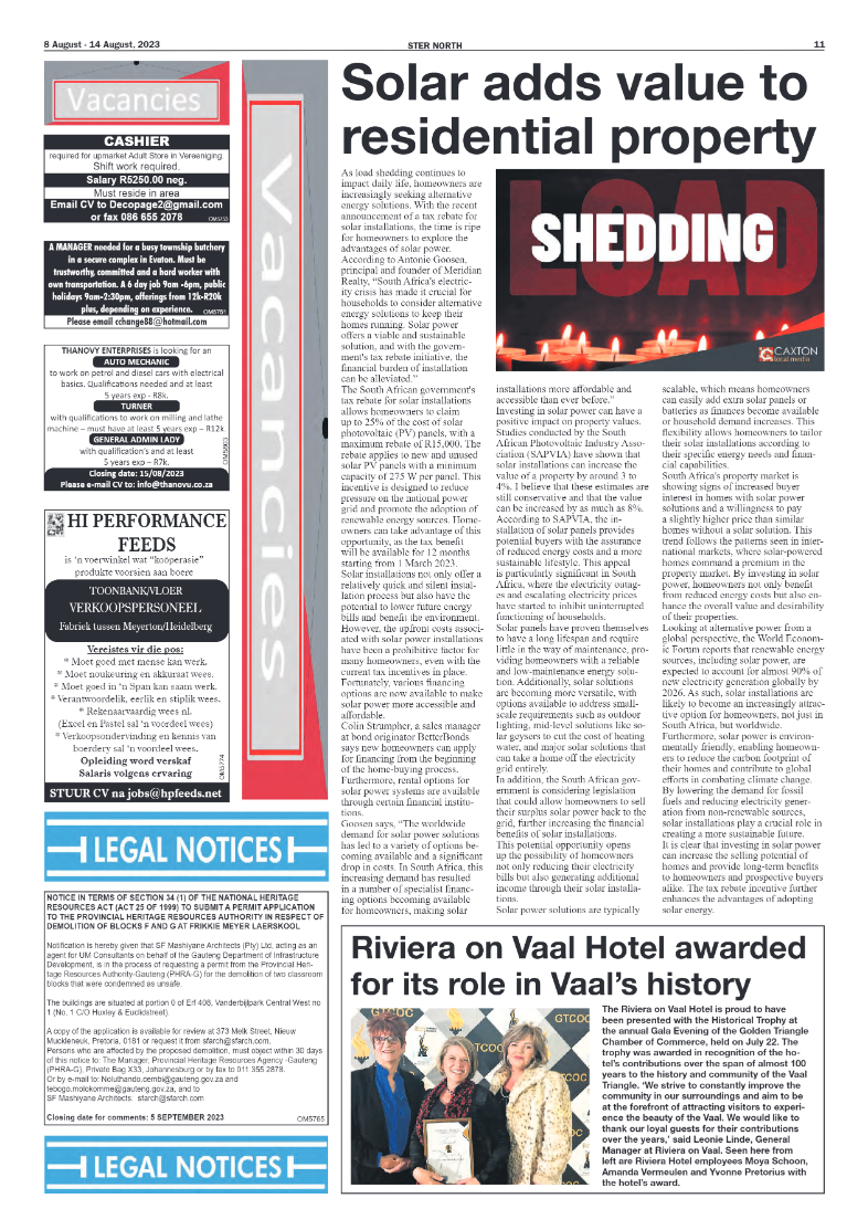 STER NORTH 8 August – 14 August, 2023 page 11