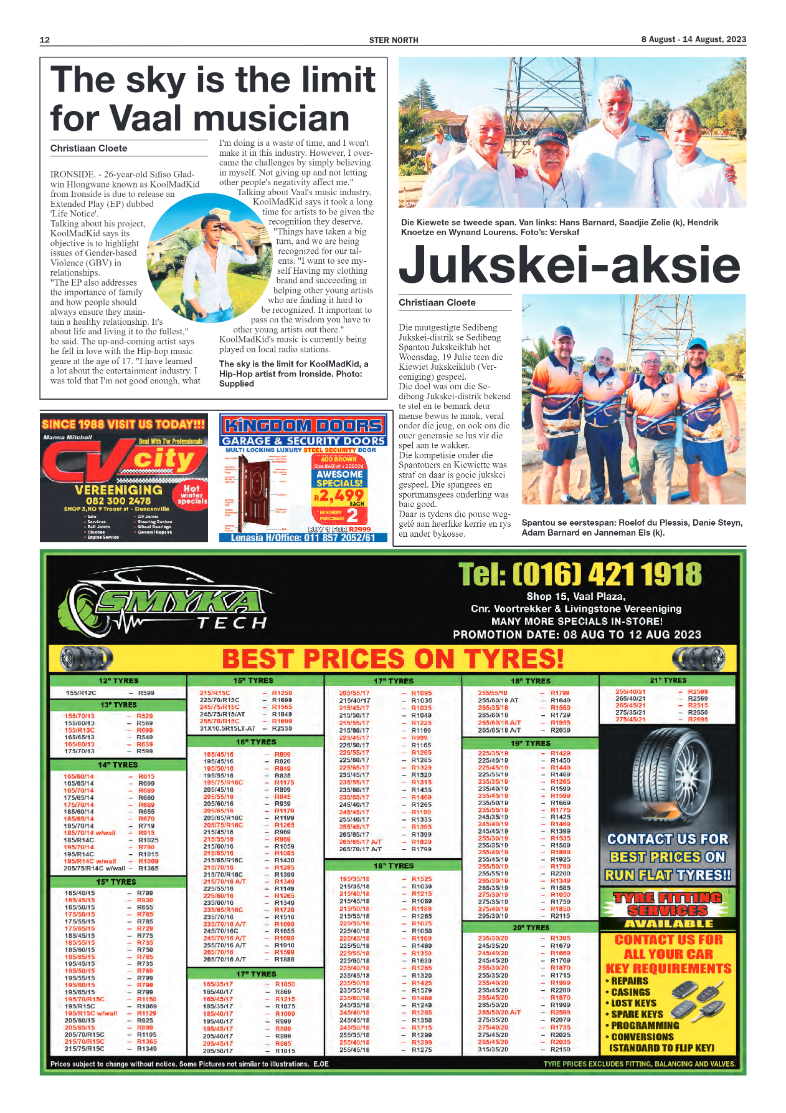 STER NORTH 8 August – 14 August, 2023 page 12