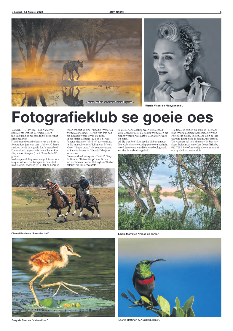STER NORTH 8 August – 14 August, 2023 page 5