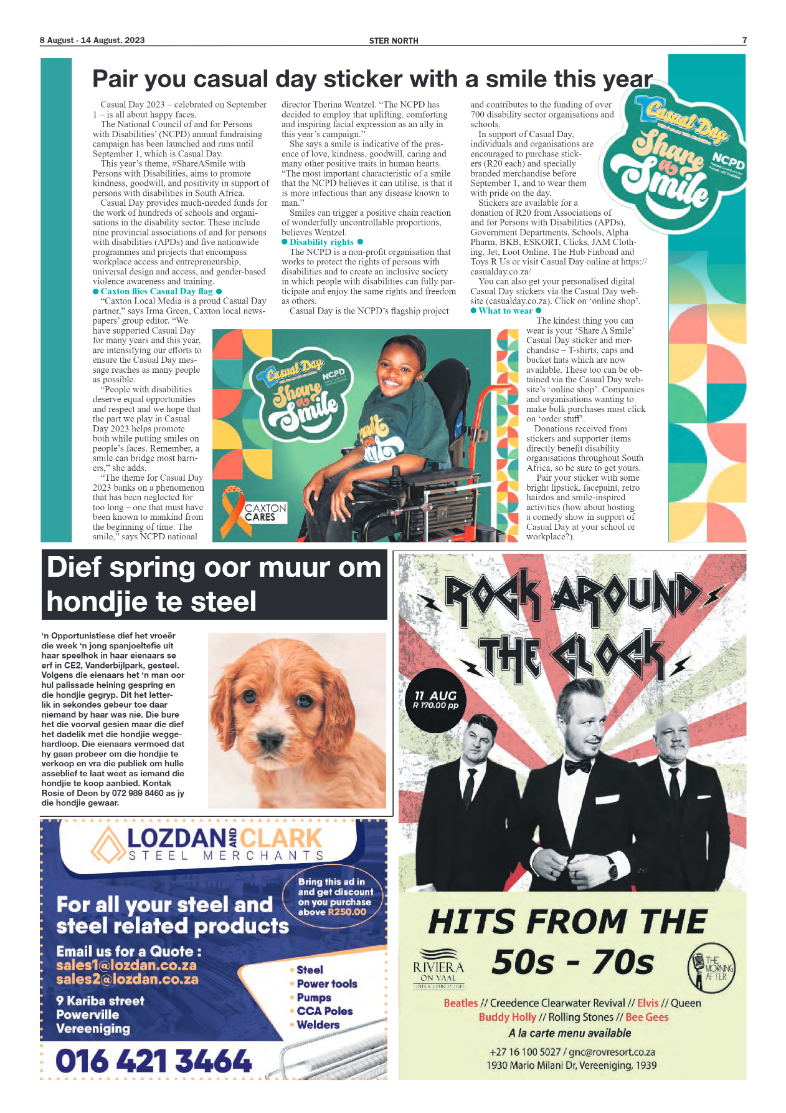 STER NORTH 8 August – 14 August, 2023 page 7