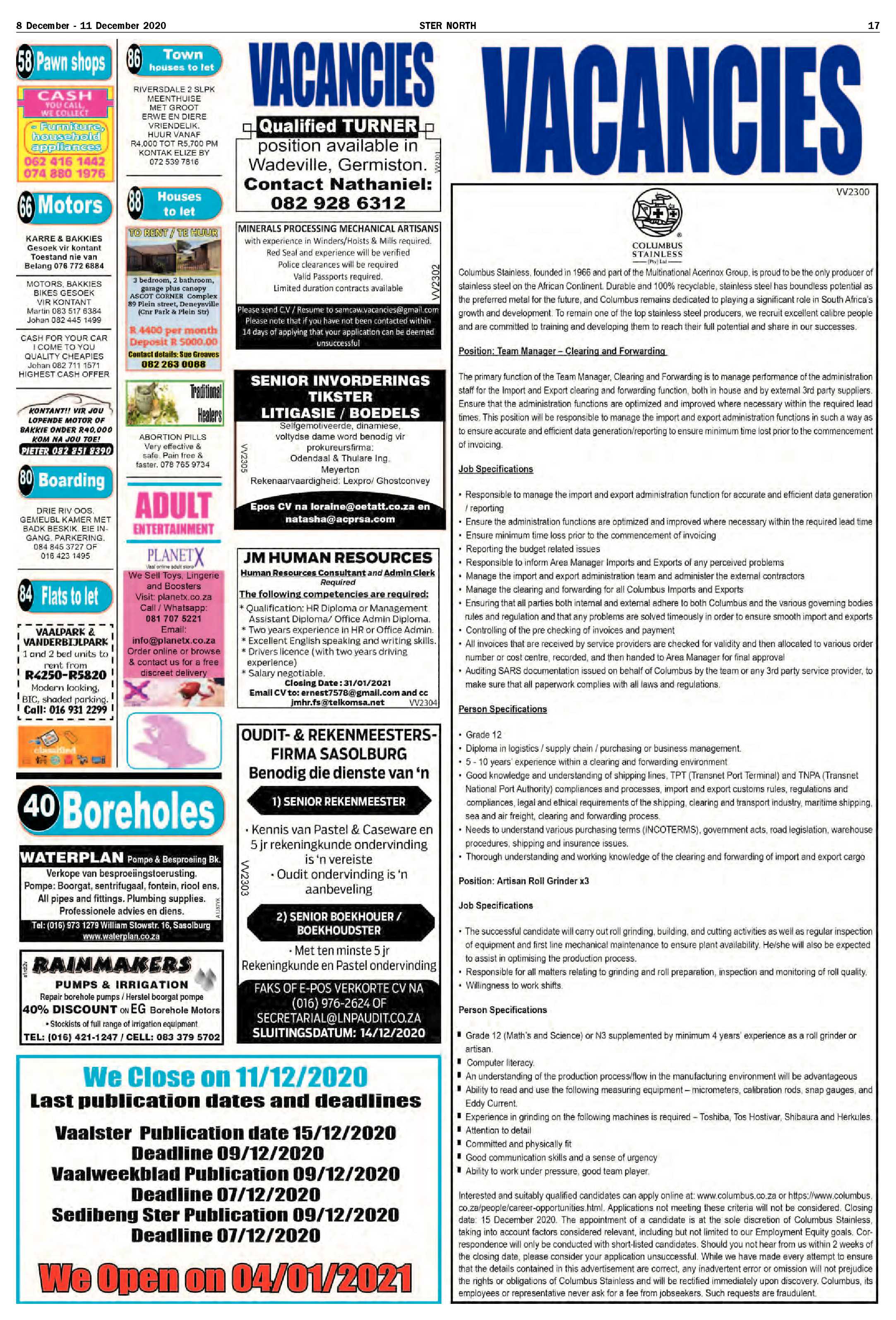 STER NORTH 8 December – 11 December 2020 page 17