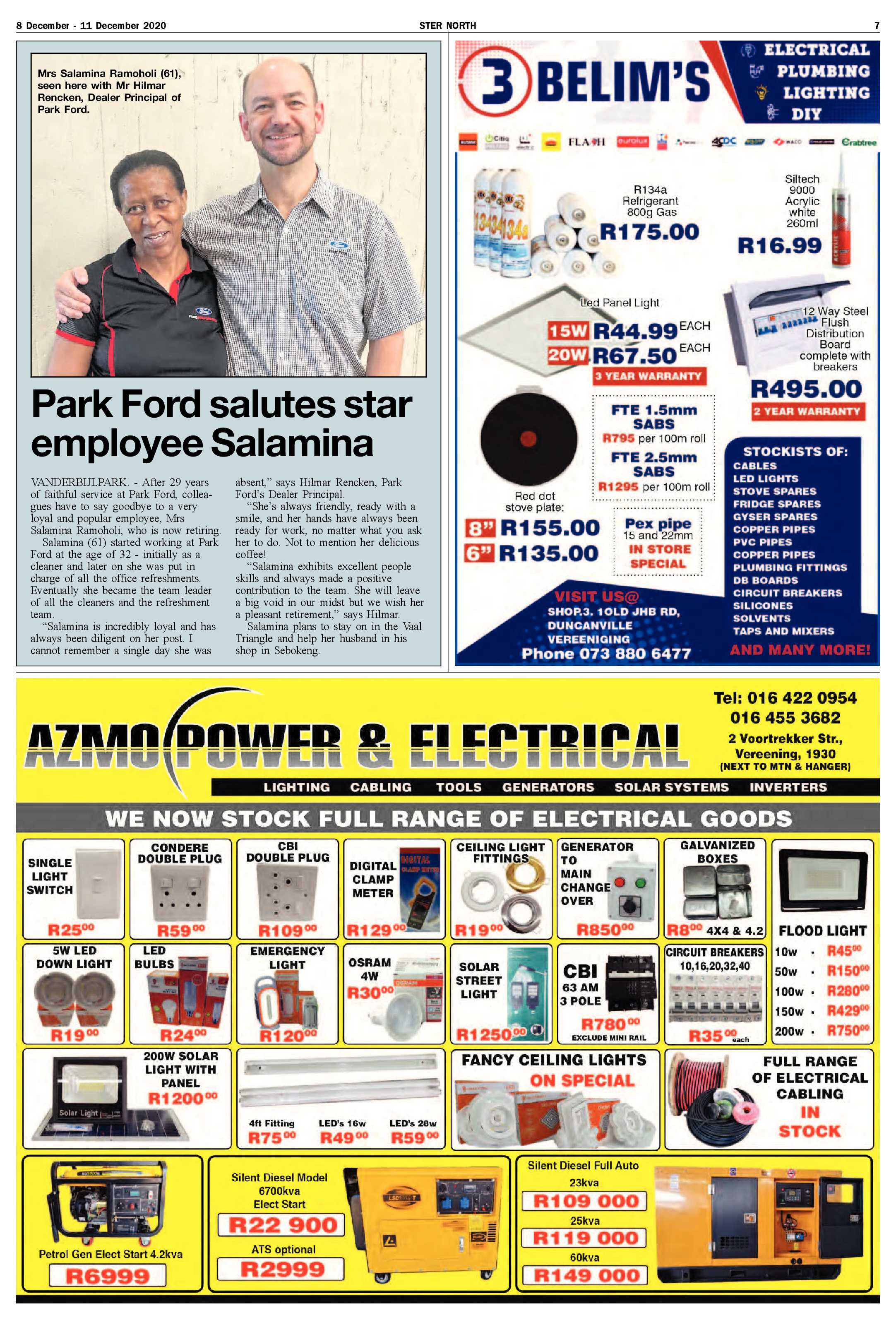 STER NORTH 8 December – 11 December 2020 page 7