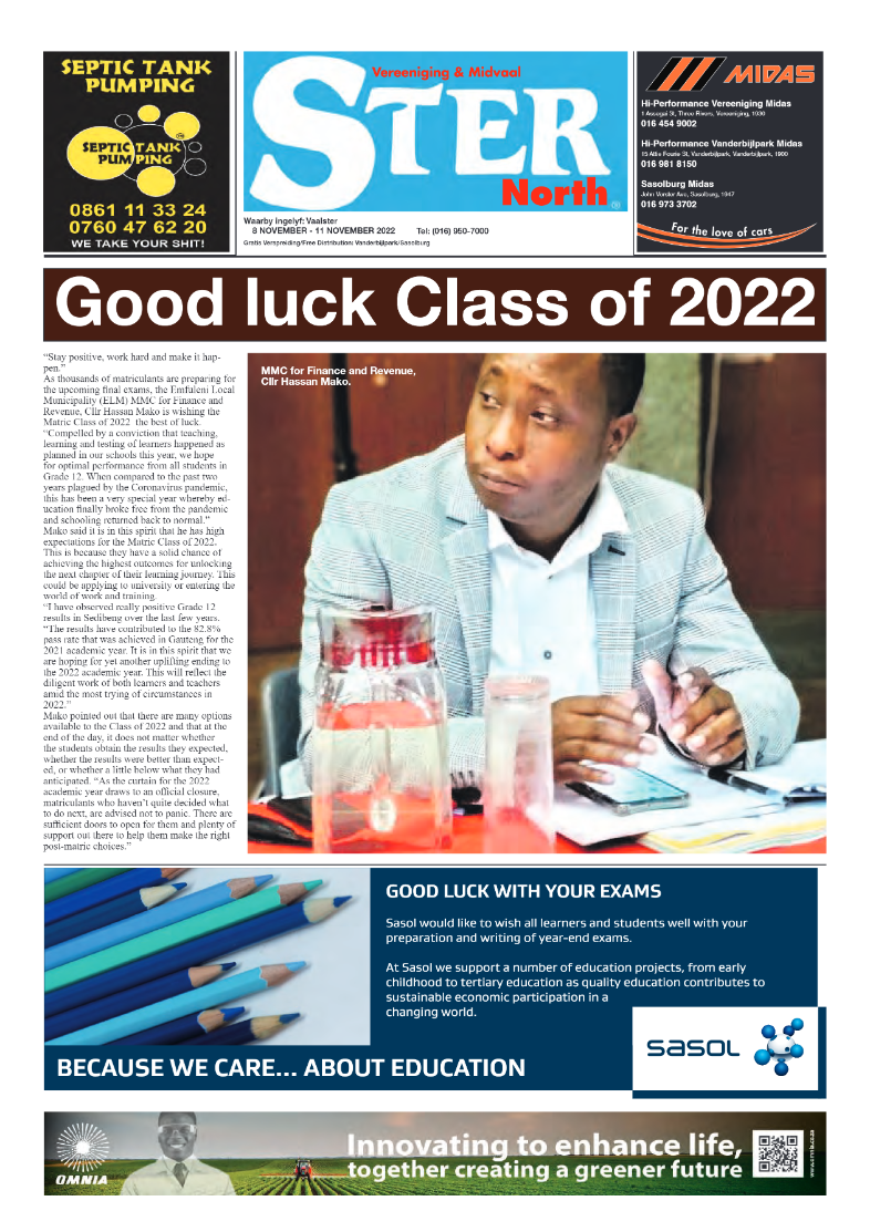 STER NORTH 8 November – 11 November 2022 page 1