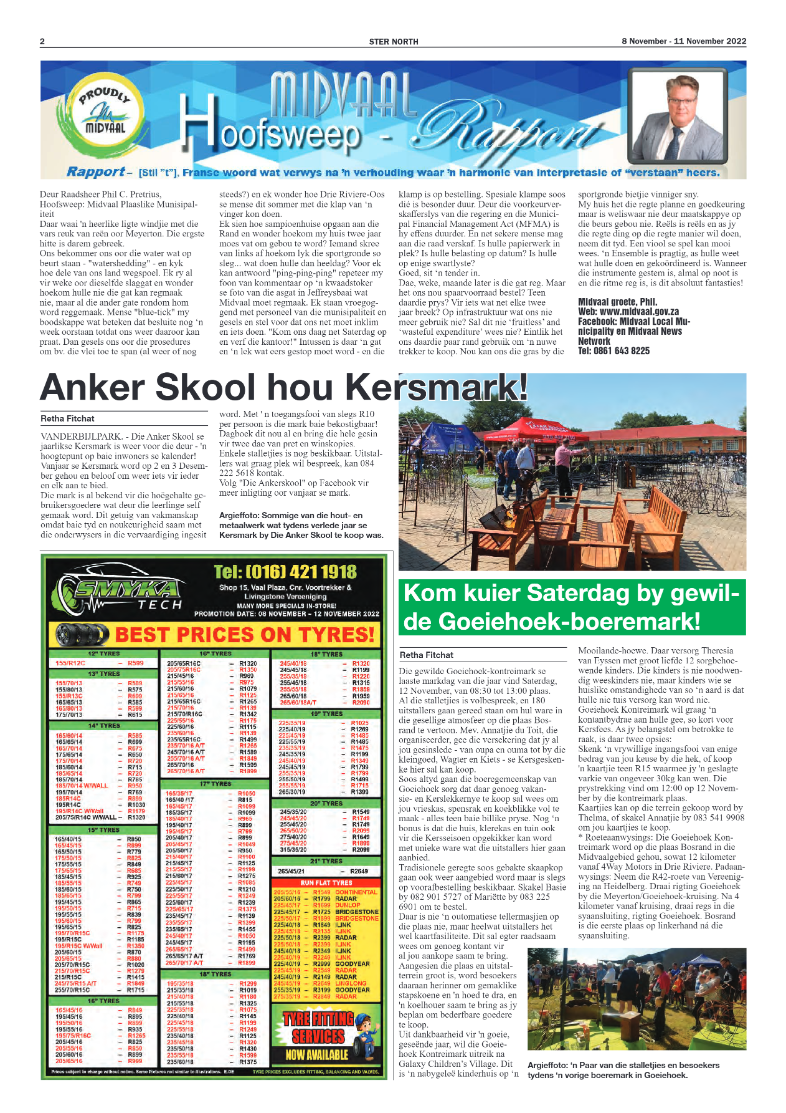 STER NORTH 8 November – 11 November 2022 page 2